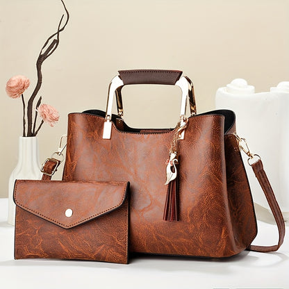 2pcs Fashion bag with stylish and versatile style