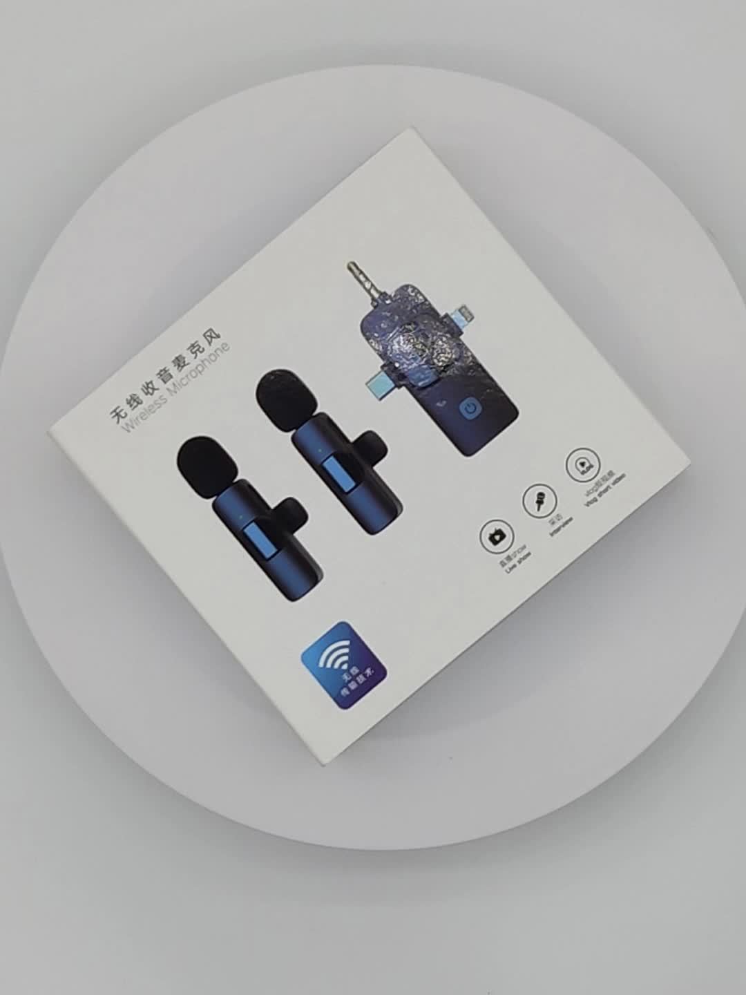 3.5mm Jack 3-in-1 Professional Wireless Lavalier Microphone with Noise Canceling, Clear Sound, High Sensitivity, 2.4GHz Receiver, Stable Transmission - Ideal for Computers, Cameras, Laptops, Online Teaching, Conferences, Tou