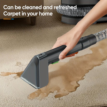 450W 12Kpa Powerful Carpet & Upholstery Cleaning Machine - Heavy-Duty Multifunctional Vacuum with Smart Wet/Dry Suction, Carpet/Car/Window/Wall/ Cleaner, Compact Corded Vacuum Cleaner for, Sofa,, Carpet (European Plug)