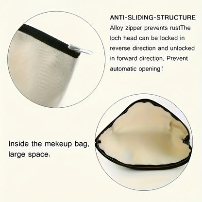 Colorful Cat Design Makeup Bag with Zipper - Lightweight, Foldable Travel Cosmetic Pouch & Toiletry Organizer - Ideal Gift for Women, Teachers, and Friends - Casual Style, Easy to Clean, Travel Makeup Bag|Whimsical Cat Design