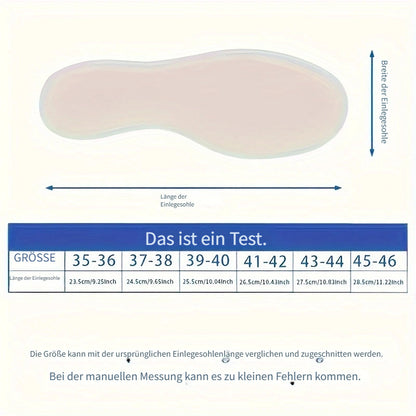 1 Pair MADIFW  Support Sports Insoles - Upgraded TPU Anti-Torque 3.0 System, High Elastic Shock Absorption, Breathable & Comfortable for Active Lifestyles, Black with Orange Accents