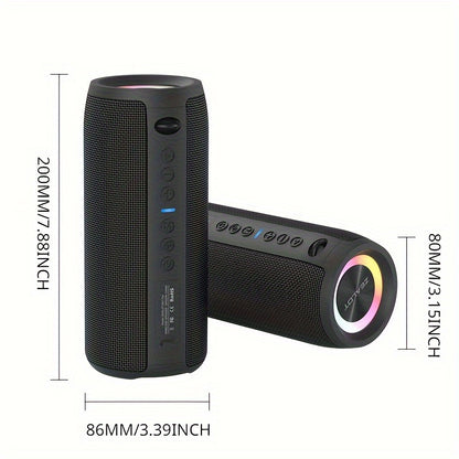 ZEALOT S51 Pro Wireless Speakers, Outdoor Portable Subwoofer Speaker, Wireless Speaker, Dual Pairing, Booming Bass, Charging Cable And Aux Cable, Connect with Mobile Phone/Tablet/TV, for Home, Car, Outdoor, Camping