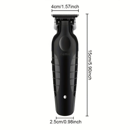 Kemei KM-2299 Professional Hair Clippers, USB Rechargeable Electric Hair Trimmer, Oil-Head Engraving Scissors, Powder Metallurgy Heads, Lithium Battery-18650 Series, ≤36V Operating Voltage, Salon Quality Hair Styling and Sh
