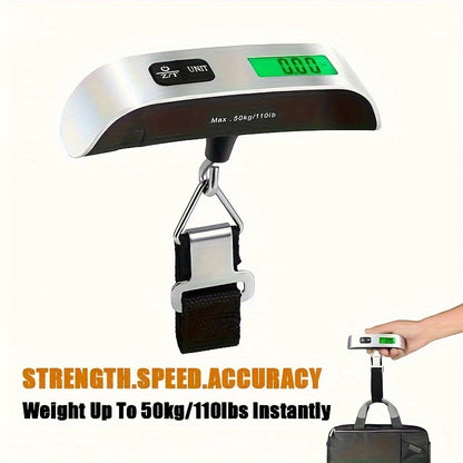 Portable electronic luggage scale Weighing 50kg49.9KG Easy to operate LCD display Even in bright light, Travel Weighing, Suitcase Weight Measurement, Lightweight Scale, Batterypowered, Highprecision Scale, Digital Luggage Sca