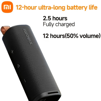 Xiaomi Sound Outdoor Speaker - 30W Output, Up to 12-hour Playtime And 100 Speakers Pair, Support Stereo Combo, Wireless 5.4, Hands-free Calling