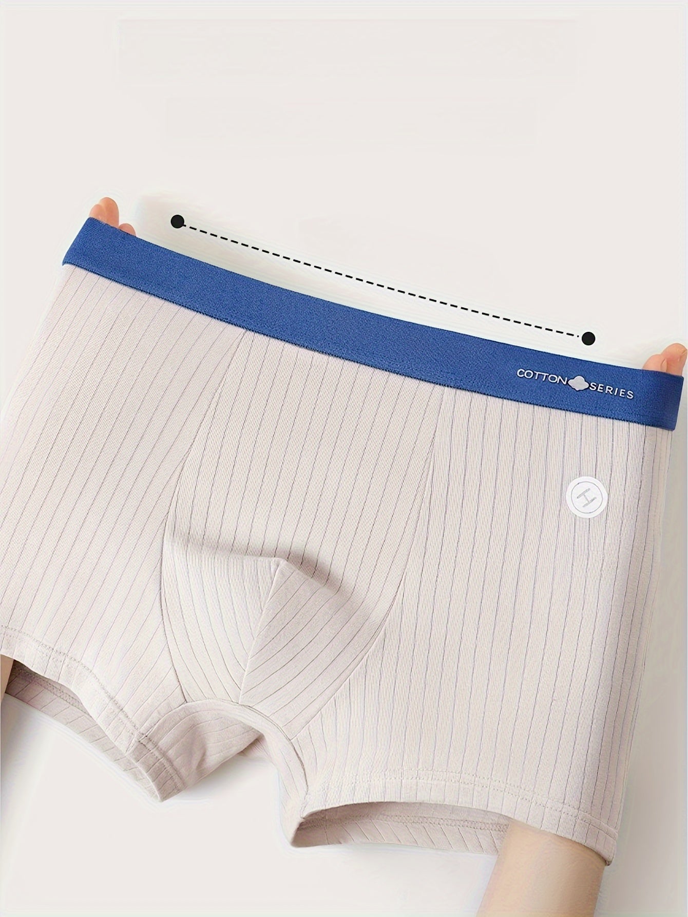 4pcs Men's Underwear, Cotton Breathable Soft Comfy Skin-friendly Stretchy Boxer Briefs Shorts, Perfect For Everyday Wear