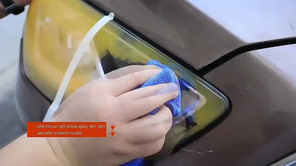 Professional Headlight Restorer - Remove Yellowing, Oxidation & Foggy Car Headlights - Lens Polish Abrasive Material - Effective in Enhancing Car Light Brightness, Abrasive Polish