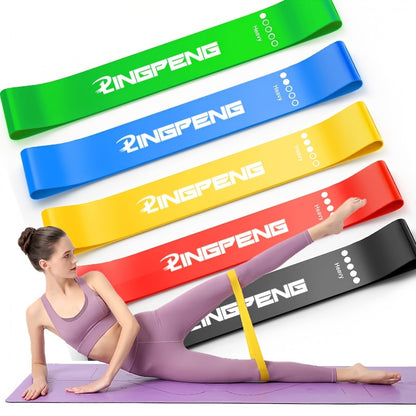1pc 5-Level Yoga Resistance Band for Full-Body Workout and Stretching - Pilates and Gym Training Equipment
