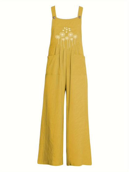 Calças elegantes para mulher com estampado paisley e alças finas - Tecido leve (35%) com bolsos laterais e sem elasticidade, ideal para ocasiões casuais e formais na primavera/verão.