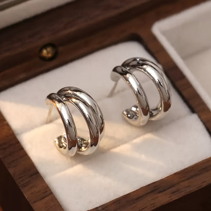 Brincos Dourados Antialérgicos em Aço Inoxidável – Hishop