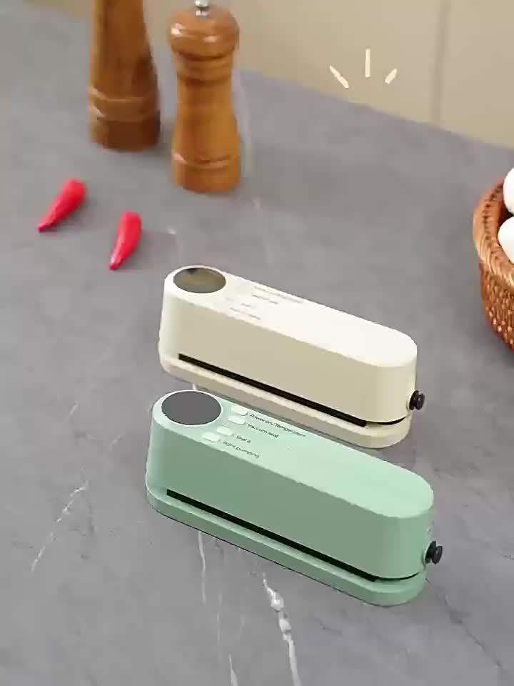 Compact USB Rechargeable Vacuum Sealer Kit with Digital Display - Quick Seal, Includes Pump and Airtight Bags, Perfect for Food Preservation, Snacks, Meats, Fruits, Vegetables - Space-Saving Design, 36V, Food Vacuum Sealer