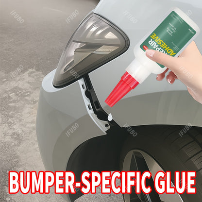 Heavy-Duty Automotive Bumper Plastic Glue - Structural Repair Adhesive for Cracks, Chips, Impact Damage - No-Weld Bonding for Bumpers, Mirror Base, Exterior Plastic Repairs - Automotive Body Repair Technician Approved, Quickf