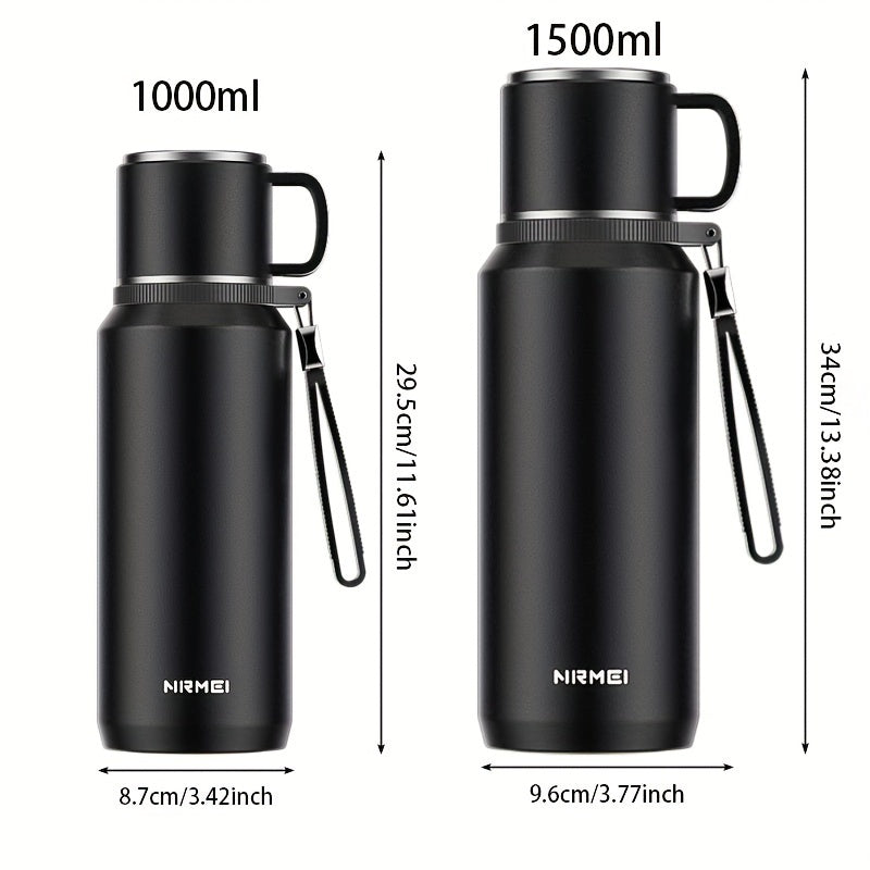 Explore The Insulated Cup, NMREI Stainless Steel Insulated Cup with Lid And Handle, One-Click Opening, Suitable for Outdoor, Camping, Car