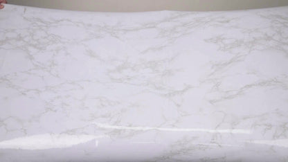 5m x 60cm Marble Adhesive Film, Grey Self-Adhesive Tabletop Cover, Random Match Shapes and Stripes Pattern, Easy Install for Kitchen Worktops and Furniture