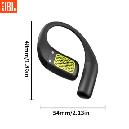 For JBL ZONE True Wireless Open-Ear Sports Headphones, Neckband Wireless Earbuds for Swimming, Cycling, Running, Long Battery Life, High-Quality Sound, Clear Call and Music Output, USB-C Charging, Rechargeable Battery, Black