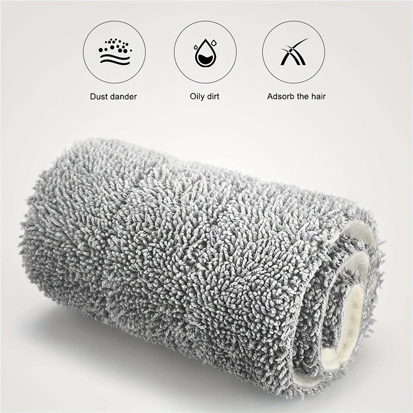 Wet and Dry Mop Set, Flat Mop with Built-in Scraper and Bucket, Suitable for Kitchen, Bathroom, Bedroom, and Living Room Floors, Plastic and Stainless Steel Handle, Rotating Washable Mop System, Cleaning Tool