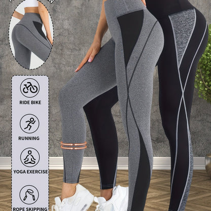 2-Pack Women's Non-See-Through Yoga Pants - High-Waisted Tummy Control Leggings, Quick-Dry Stretchy Workout Pants for Gym, Running, Pilates - Non-Slip Grip & All-Season Fitness Apparel (Machine Washable) - Ideal Gift for Wome