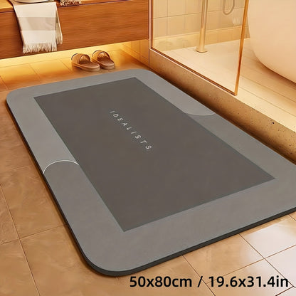 Extra Absorbent Bath Mat - Quick-Dry, Non-Slip Floor Mat, Soft and Comfortable, Suitable for Bathroom, Toilet, Shower, Laundry Room, Bedroom, Living Room, Kitchen, Door Mat