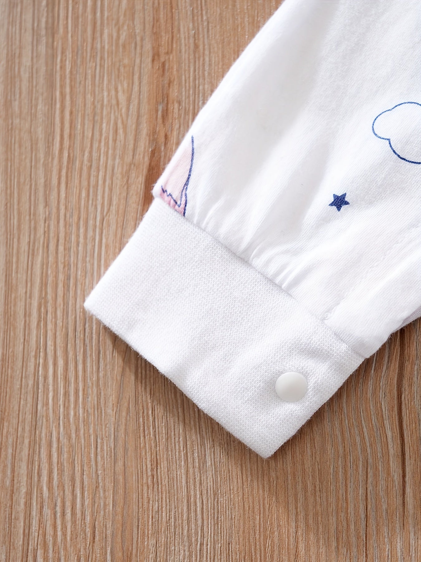 Macacão de manga comprida com gola redonda para bebé com estampado fofo de coala de desenho animado