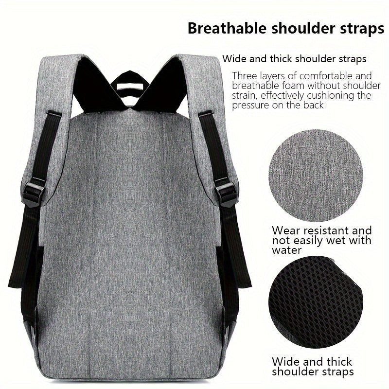 Backpack Men's Leisure Large Capacity Travel Backpack Business Computer Mountaineering Bag Middle School, High School, College Student Schoolbag