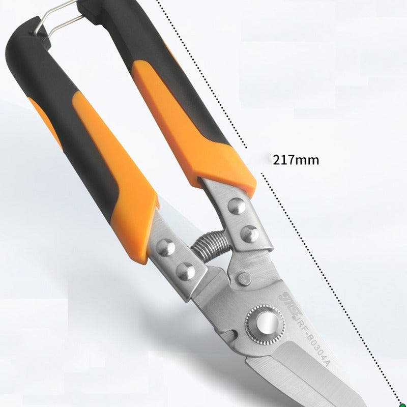 Professional Industrial Shears, JRF Stainless Steel Scissors, Tin Snips For Metal Sheet & PVC Pipe Cutting