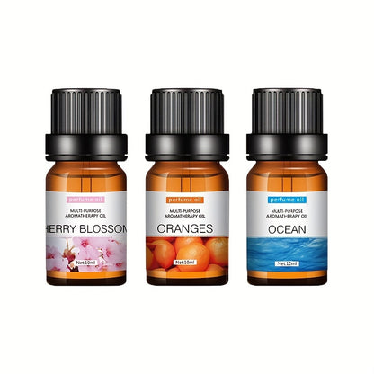 Each - Premium Essential Oil Set for Diffusers, Humidifiers, Candles &amp; Hair Care - Includes Rose, Ocean, Cherry Blossom, Lavender, Jasmine, Sandalwood, Sweet Orange, White Tea, Lemon, Mint, Mini