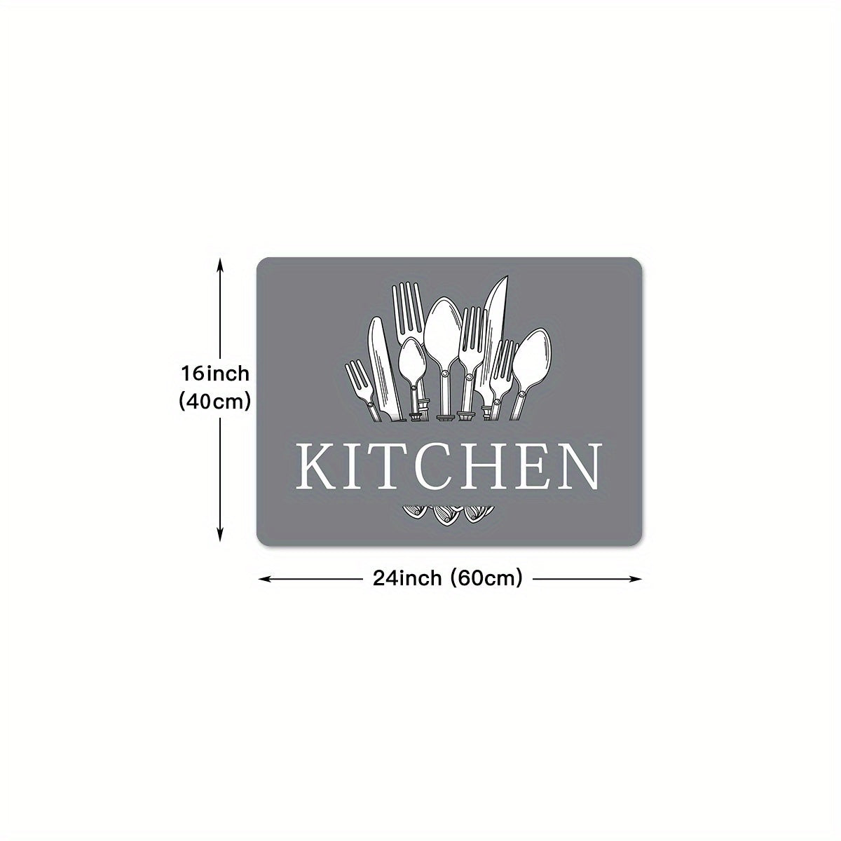 1pc, Soft Thickened Kitchen Mat, Non-slip Oil-proof Floor Mat, Waterproof Runner Rug, Dirt-resistant Floor Mat, Machine Washable, Entrance Doormat, Kitchen Living Room Laundry Bathroom Water-absorbing Floor Mat Set, Room Deco