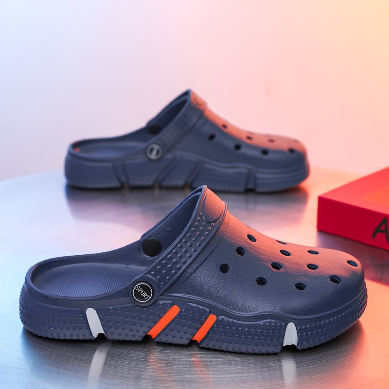 Tamancos unissexo, sapatos para jardim, chinelos leves antiderrapantes, sandálias casuais vazadas para praia, calçado adulto