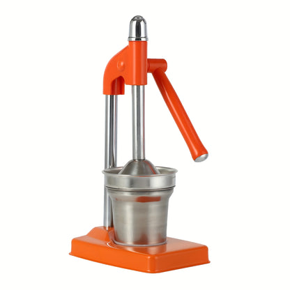 Stainless Steel Manual Juicer - Commercial & Home Use, Heavy-Duty Construction, Easy-Clean Design, No Power Needed, for Oranges, Grapefruits, Lemons, Apples, Berries, Vegetables - Ideal For Restaurants, Home Kitchens, Fruit J
