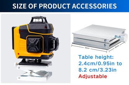 Honminda 16-Line 360° Self-Leveling Laser Level with Green Beam, 4x360° Vertical/Horizontal Cross Lines, Rechargeable Battery & Remote Control, Lifting Base & Tripod Included for Construction, Photography, Videography, Vide