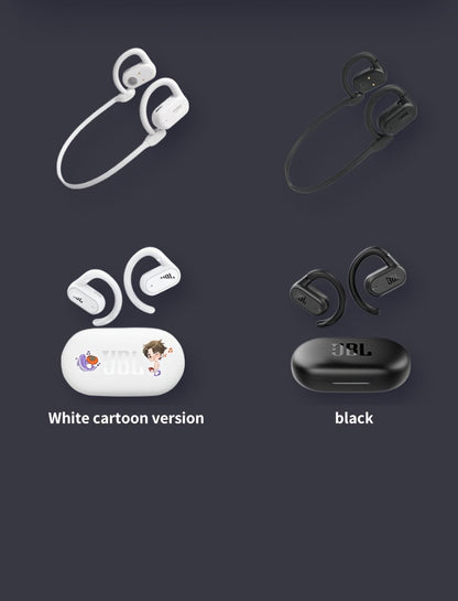 2024 New JBL Soundgear sense Open Wireless Earphones Bone Conduction Sports Running Headphones, Wireless Earbuds, HIFI Sound Quality, HD Calling, 1200mAh Rechargeable Battery, Wireless Connectivity