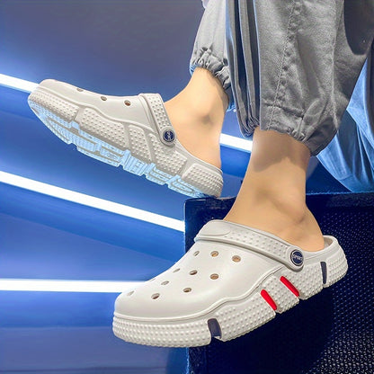 Tamancos unissexo, sapatos para jardim, chinelos leves antiderrapantes, sandálias casuais vazadas para praia, calçado adulto