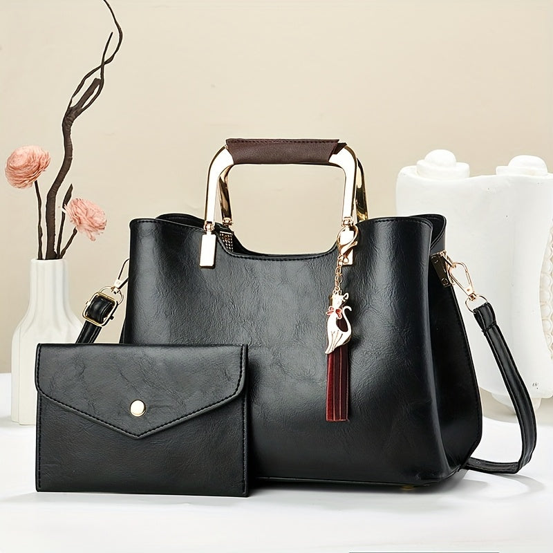 2pcs Fashion bag with stylish and versatile style