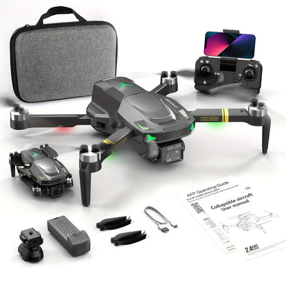 GD95 Quadcopter Drone, Foldable Drone, Drone with 480P Camera, with Gesture Selfie/altitude Hold/one-button Start/with Optical Flow Hovering Function, A Gift for Lovers/family/friends