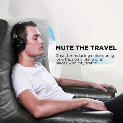 Wireless Headphones, Active Noise Cancelling Headphones with Microphone, Deep Bass, Over Ear Headphones, Comfortable Fit, 30H Playtime