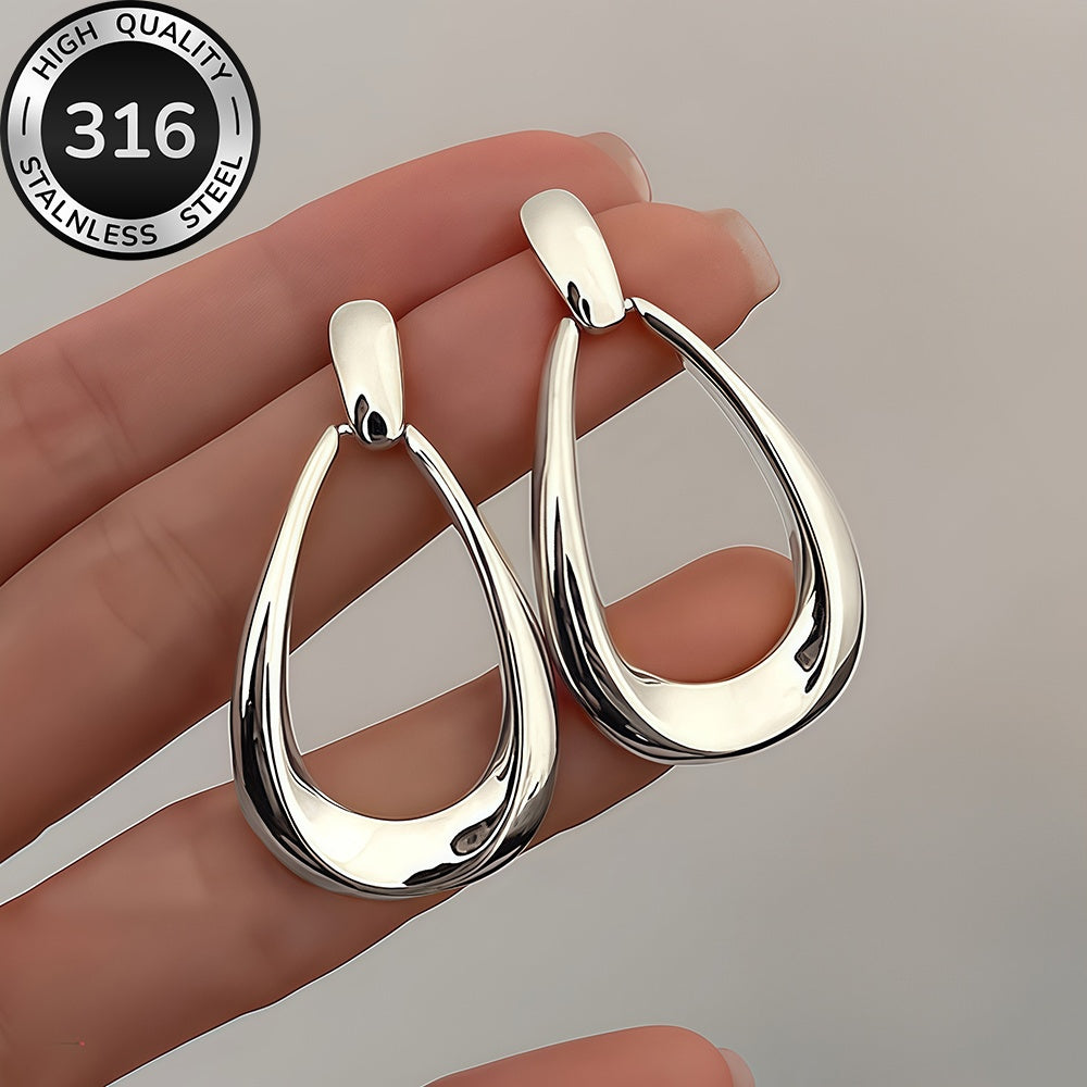 High-Quality Stainless Steel Hypoallergenic Golden Water Drop Earrings, Fade-Resistant, Comfortable and Versatile, Simple and Elegant, Earring For Woman, Earring For Women, Earing For Women, Earring For Women Stylish, Elegant