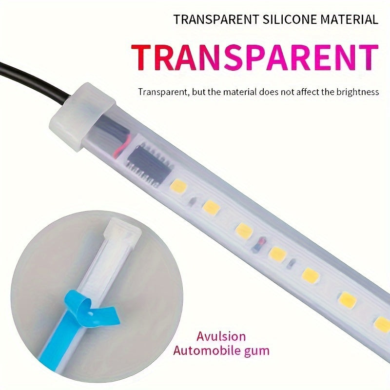 2pcs Door edge light strip, atmospheric light strip, pickup truck welcome decoration light, ambient light, LED flow light