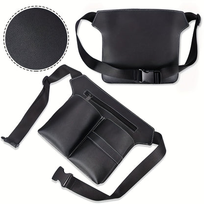 Bolsa profissional para tesouras de cabeleireiro com cinto de cintura - Estojo de armazenamento durável em pele PU para ferramentas e acessórios de salão de cabeleireiro.