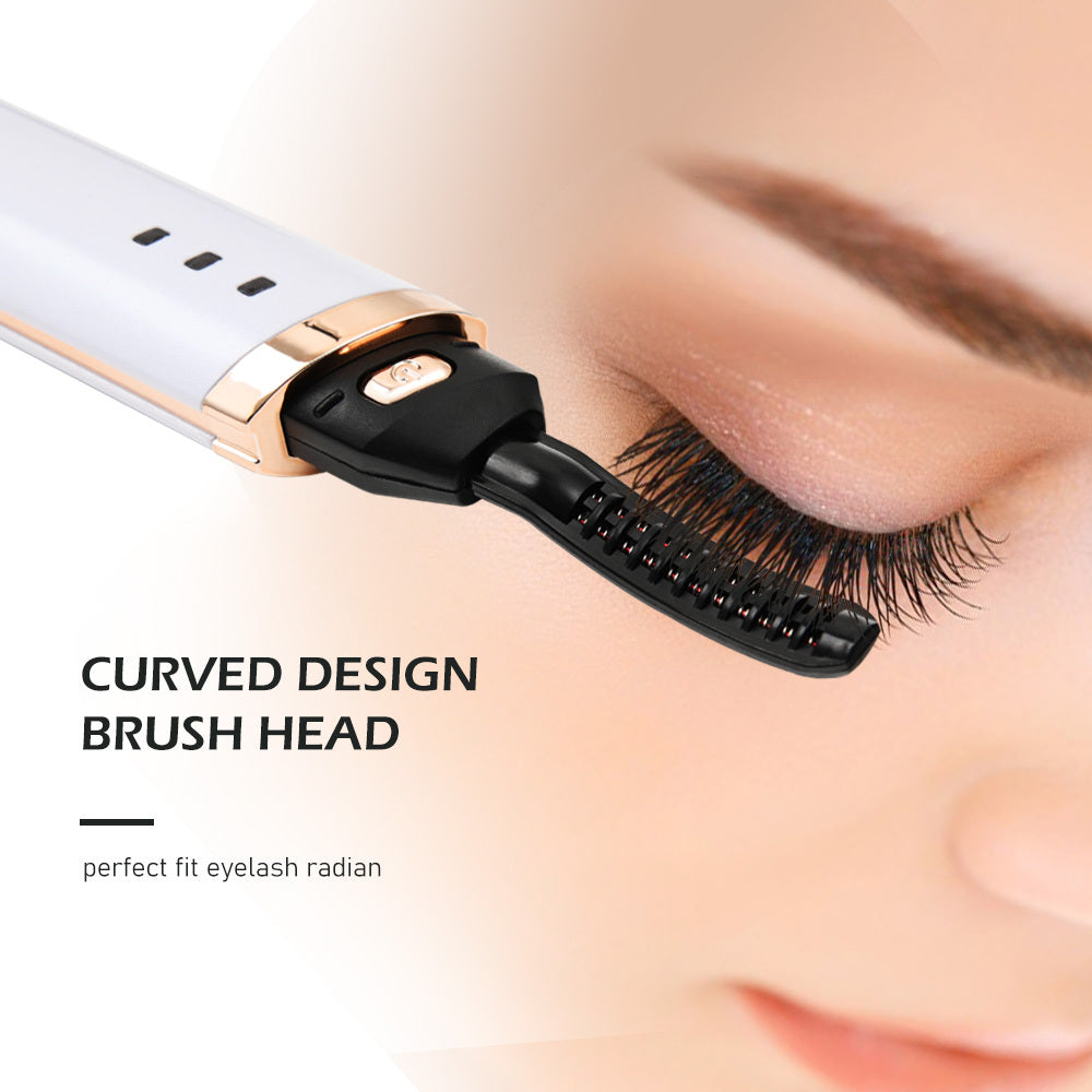 Long-Lasting Portable Electric Eyelash Curler with Heated Technology - Perfect Gift for Women
