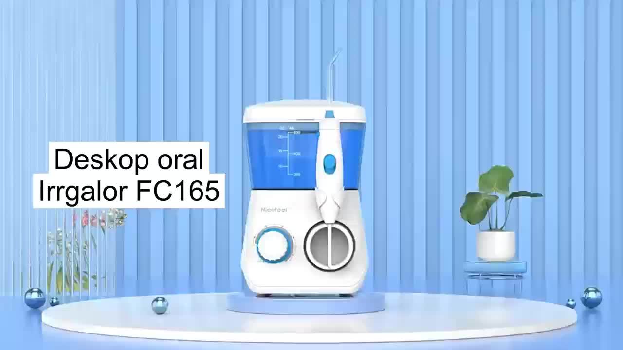 1pc Professional Electric Oral Irrigator with 10 Pressure Settings & 7 Interchangeable Tips - 600ml Water Flosser for Deep Cleaning Braces, Teeth, and Hard-to-Reach Areas - White & Blue Design for Home Use, Dental Irrigator