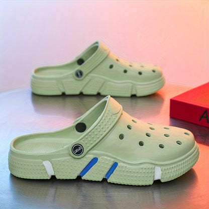 Tamancos unissexo, sapatos para jardim, chinelos leves antiderrapantes, sandálias casuais vazadas para praia, calçado adulto