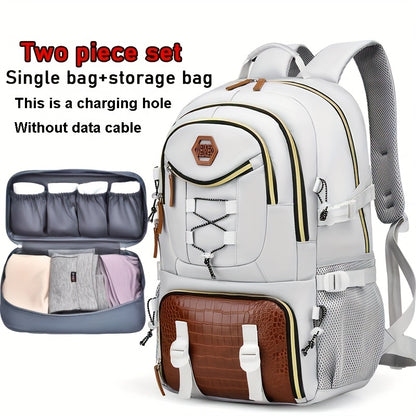 WEIXIER New Multifunctional Men's Fashion Backpack for Short Trips, Business Travel Bag with Multiple Pockets and Large Capacity, Laptop-Friendly, Stylish Casual Shoulder Bag, Commuter Bag, Overnight Stay Bag, Perfect for Stu