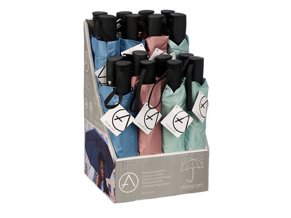Automatic Straight Folding Umbrella Self-Opening 56cm Assorted Pastel