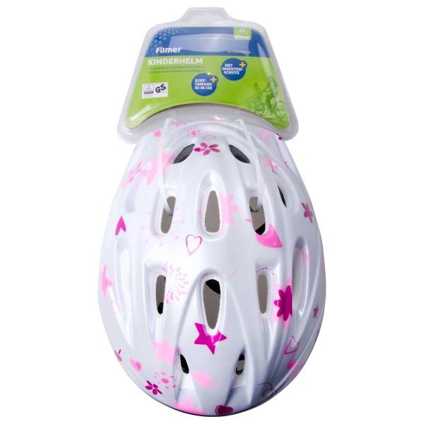 Children's Bike Helmet Adjustable Head Circumference 52-56 cm White
