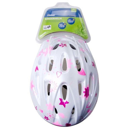 Children's Bike Helmet Adjustable Head Circumference 52-56 cm White