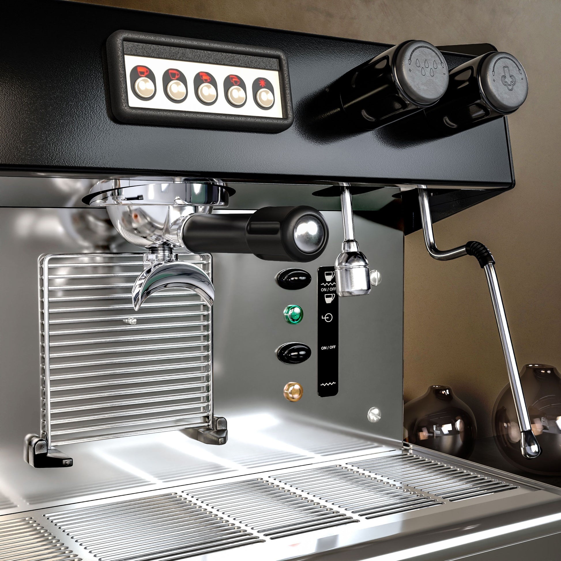 GGM Gastro Compact 2-Group Espresso Machine Pre-Infusion Steam Wands