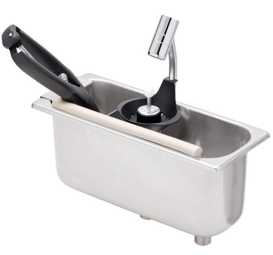 GGM Gastro Ice Cream Scoop Washer with Integrated Backflow Preventer 269x110x115mm