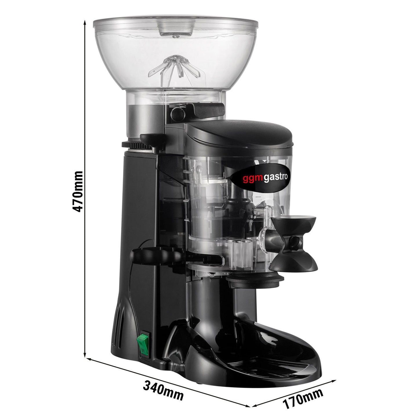 GGM Gastro MC2-BLACK Commercial Coffee Grinder 1kg Black