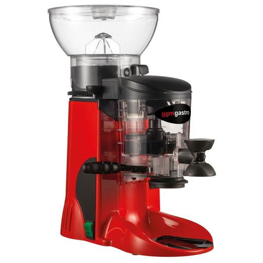 GGM Gastro Professional Coffee Grinder 1kg Hopper Red