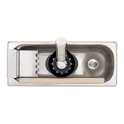 GGM Gastro WATERSTOP Recessed Ice Cream Scoop Washer 269x110x115mm